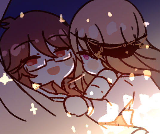 Doodles with custom brush (can be requested) and sketchy BG